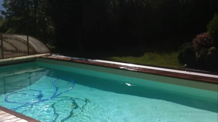 Piscine avec vue sur le Mont Blanc