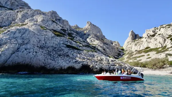 Private boat tour into the Calanques National Park