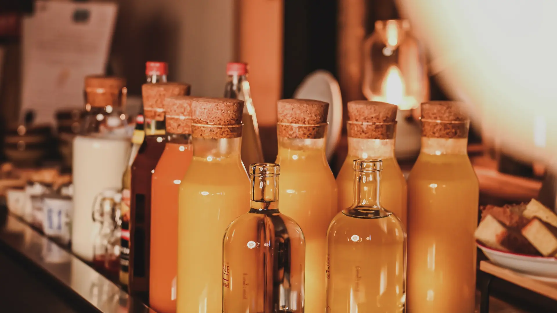 Croissants and drinks