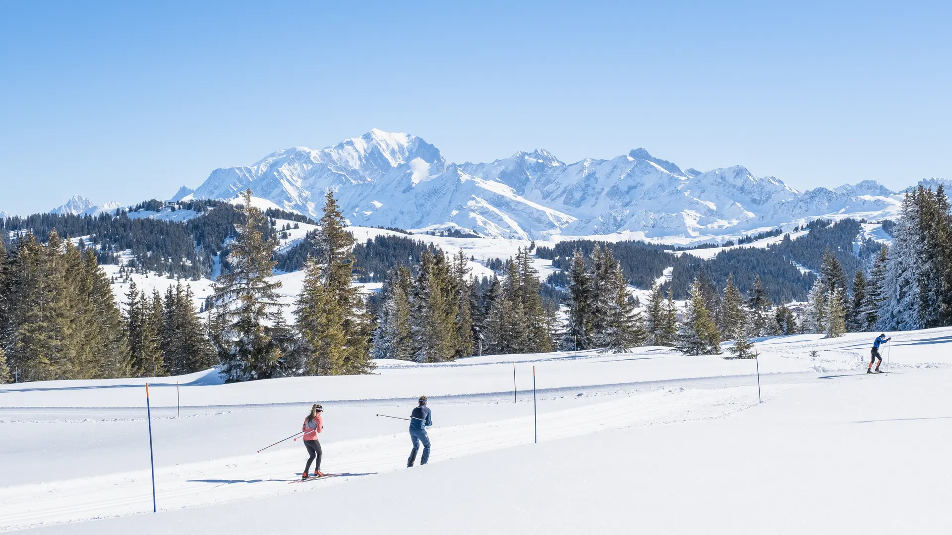 Le domaine de ski nordique des Saisies porte ouverte sur les grands espaces