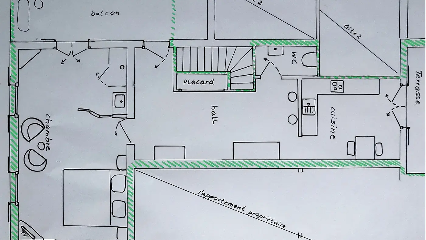 Plan gîte 1