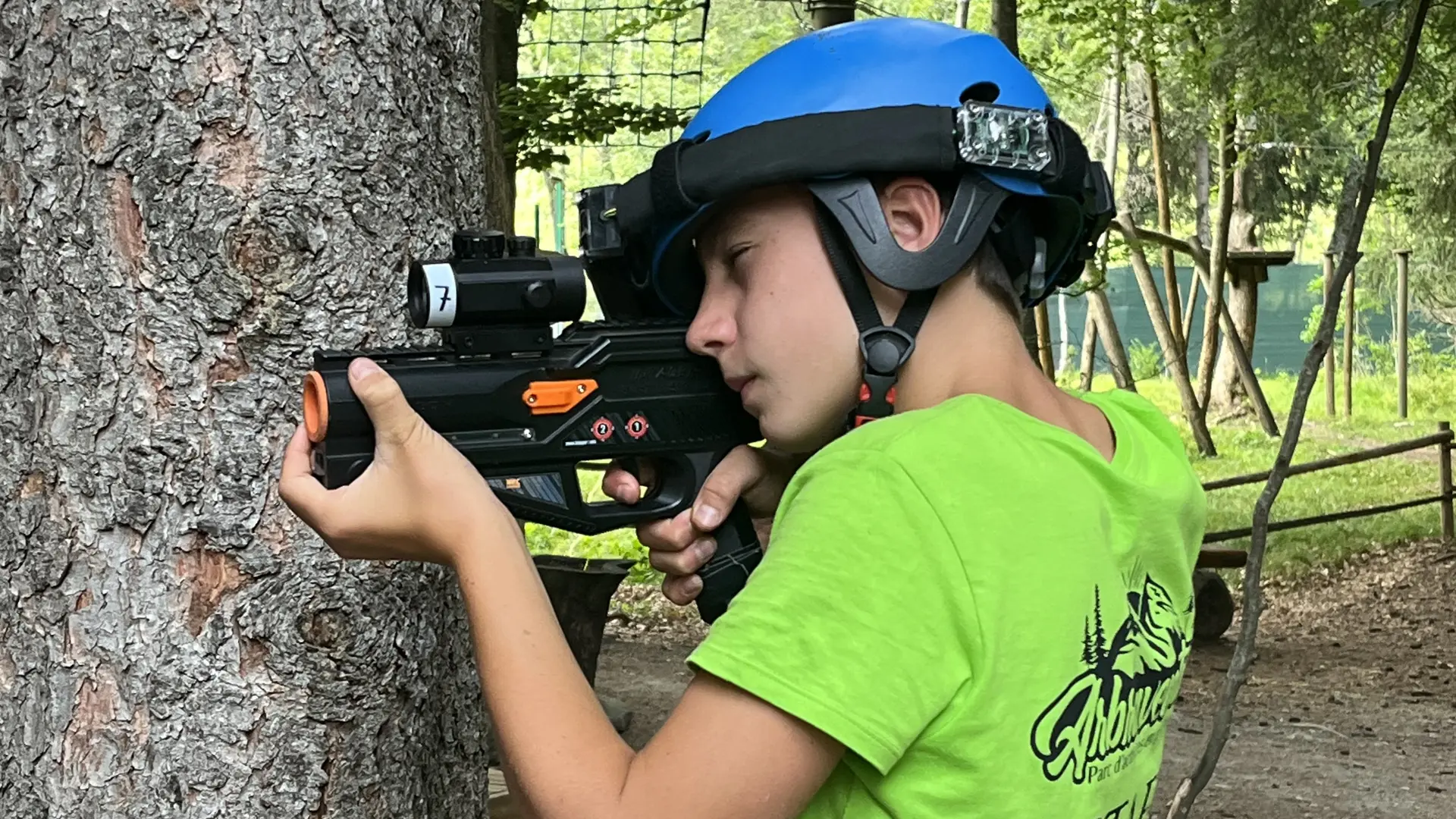 Laser-game à Arbraventure Champoléon