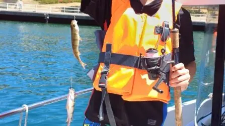 petit pêcheur et sa capture