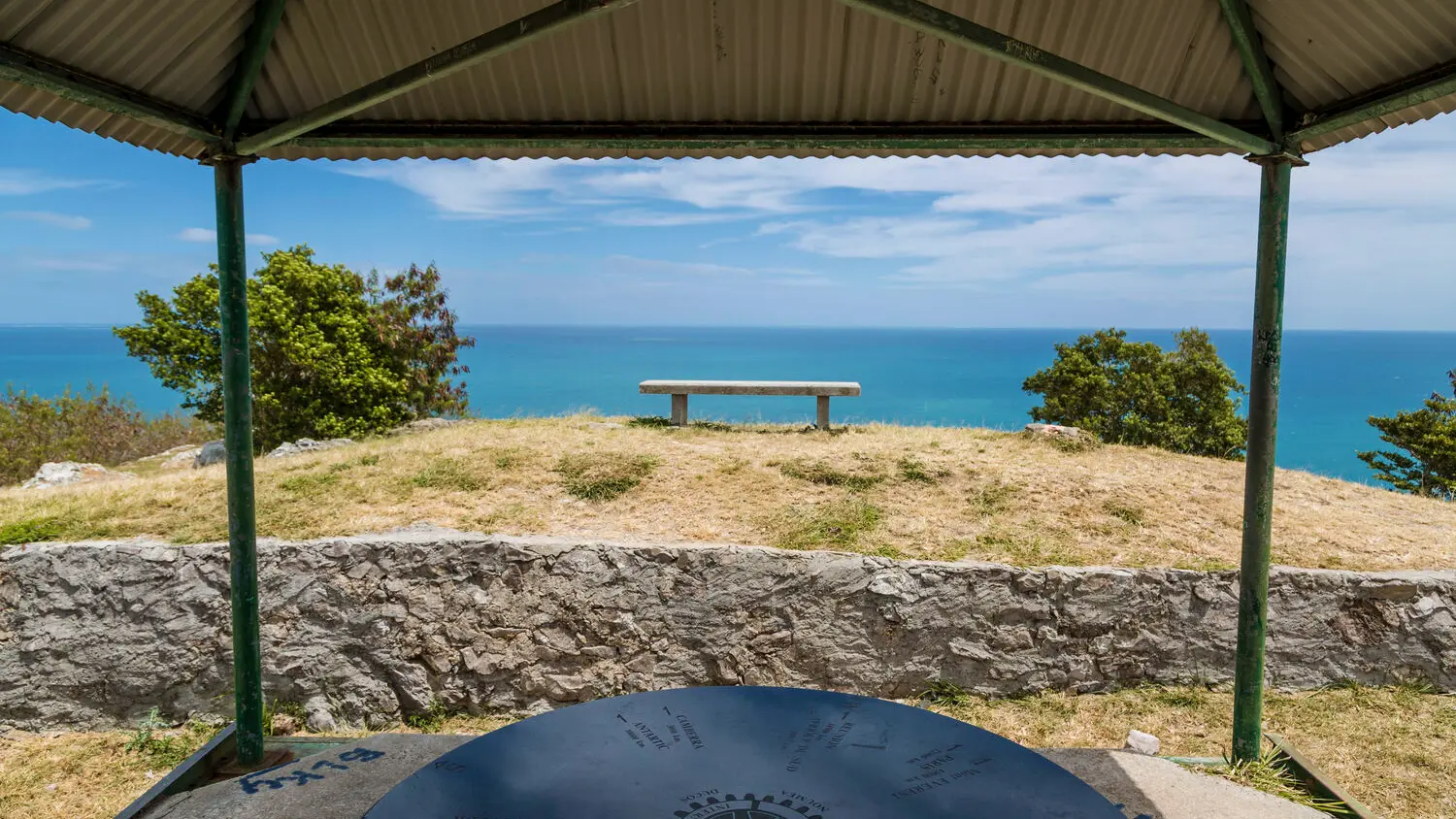 View of the Noumea lagoon at the Tereka site