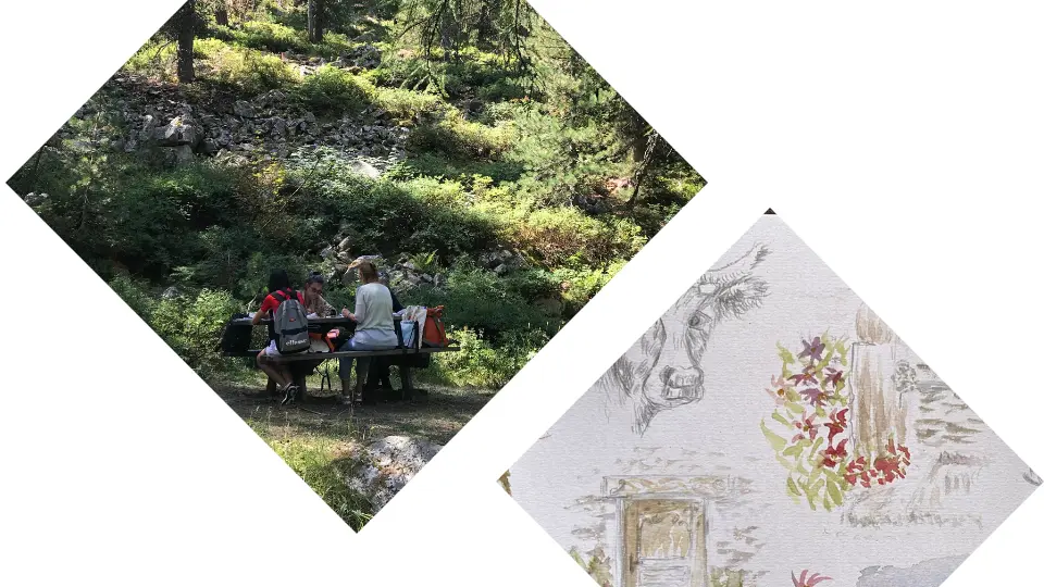 Photo paysage - Balade croquis aquarelle en pleine nature