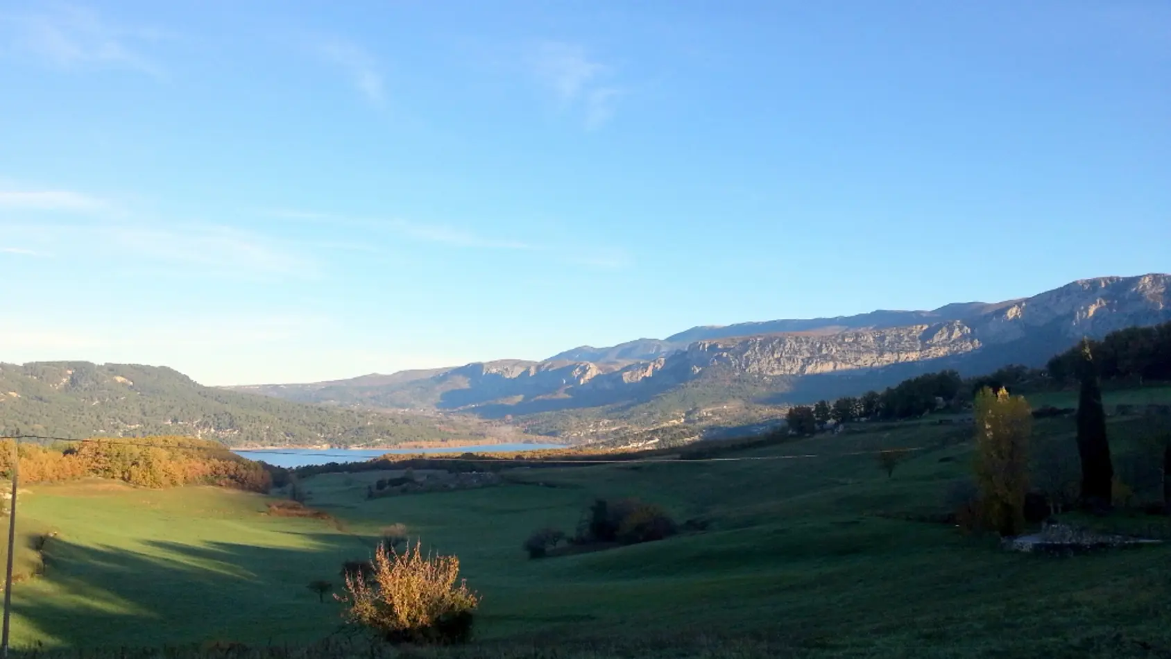 View on the Sainte-Croix Lake