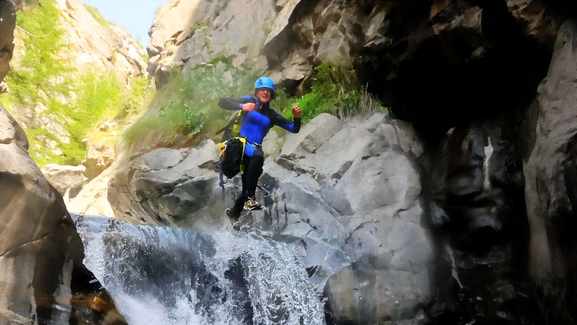 Canyon dans le torrent du Gâ au Chazelet - La Grave