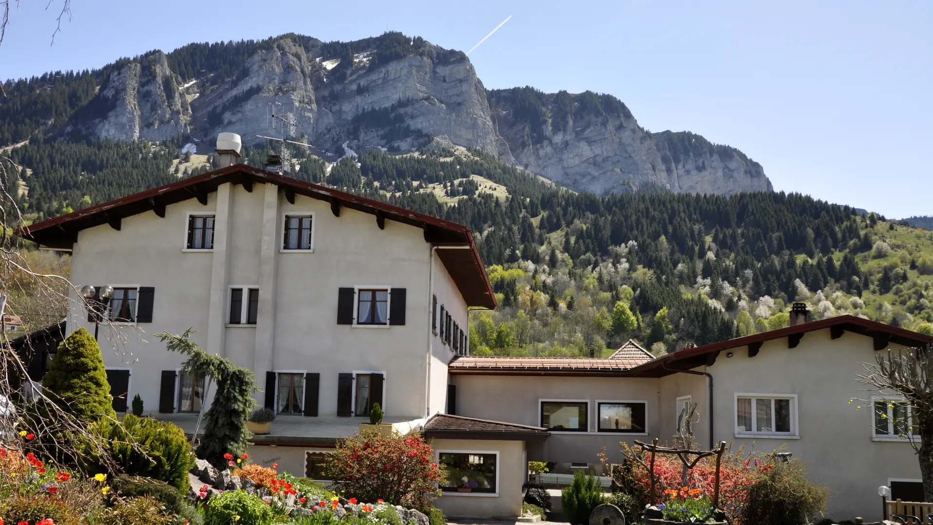 Façade extérieure en été