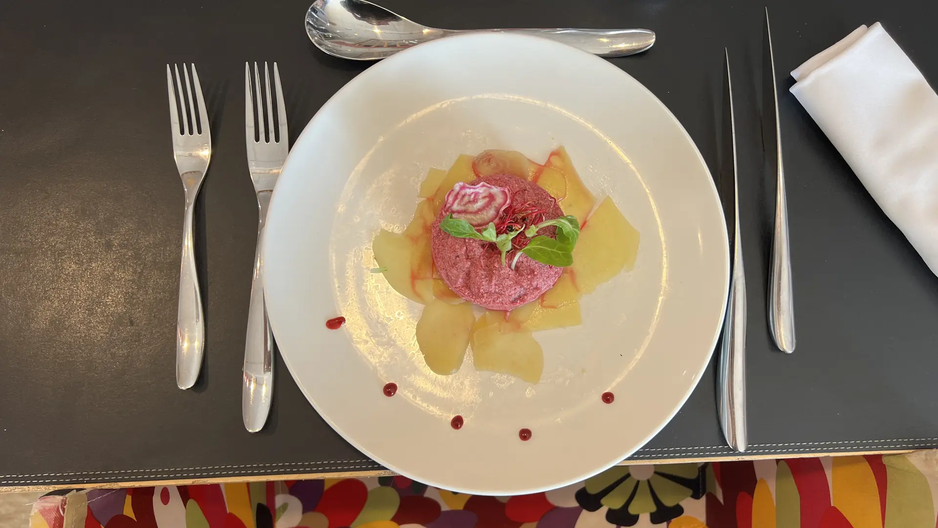 Gericht im Restaurant La Table de Grignon