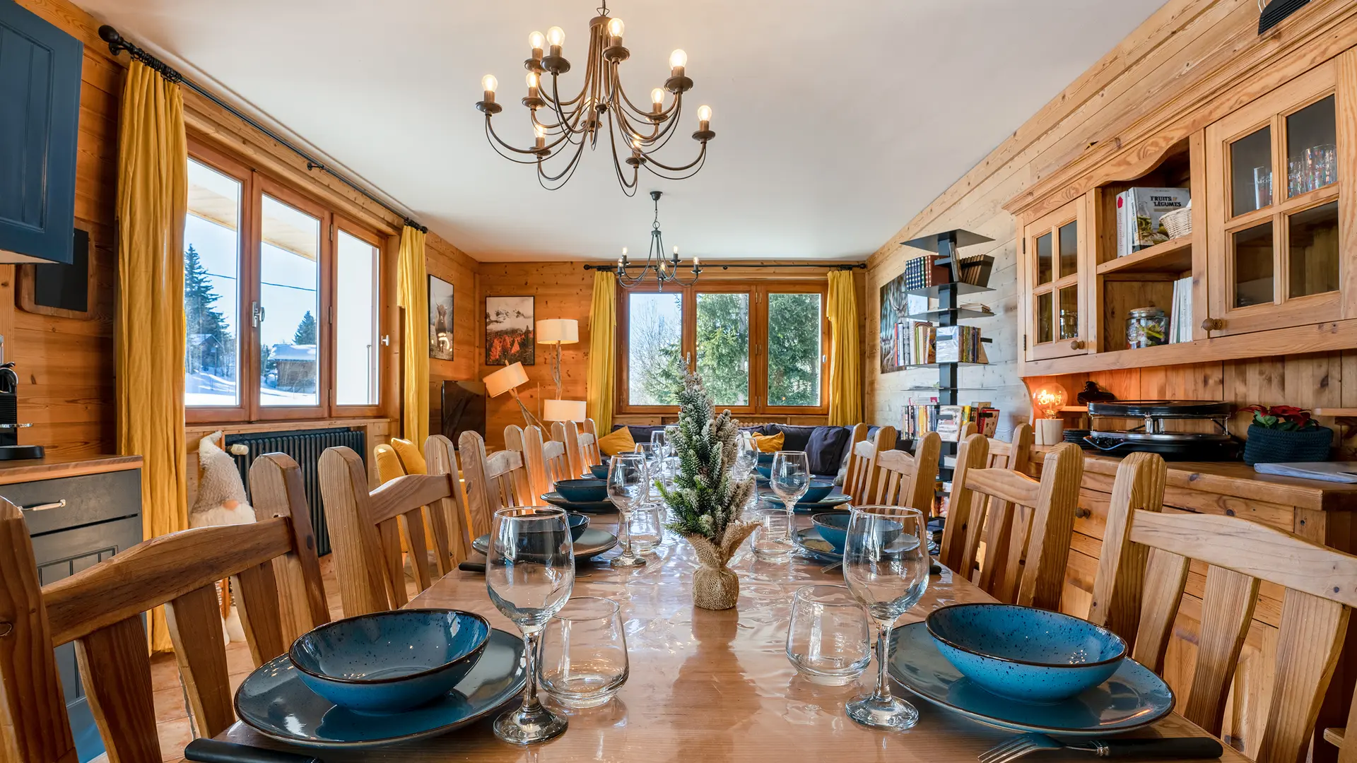 La pièce de vie du chalet