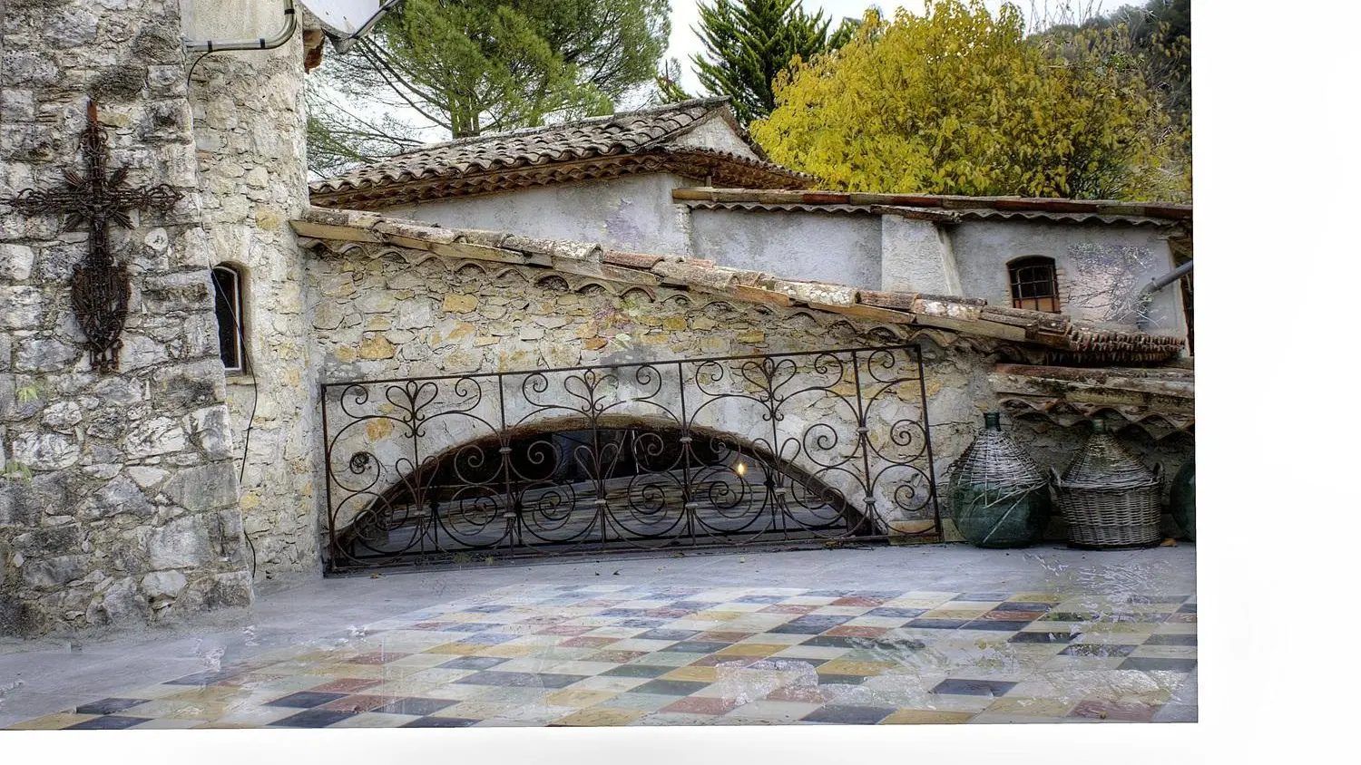 Terrasse Gîte du Loup Gîtes de France Côte d'Azur Alpes-Maritimes à La Colle sur Loup