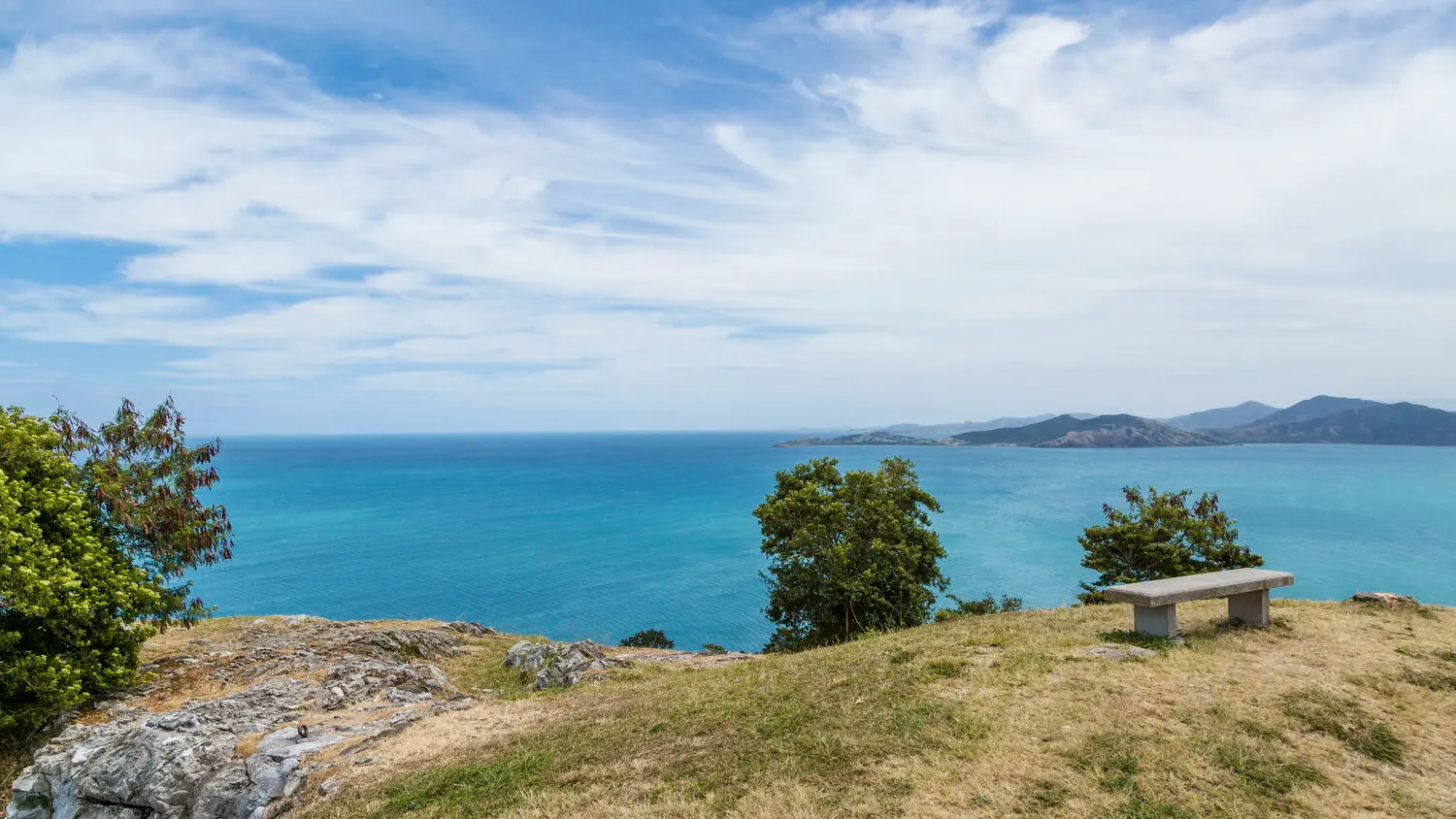 View of the Noumea lagoon at the Tereka site