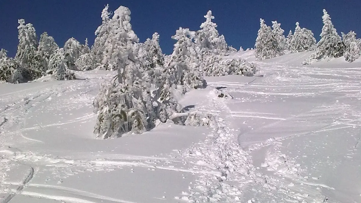 piste enneigée