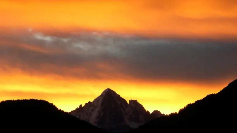 Aiguille verte depuis le chalet