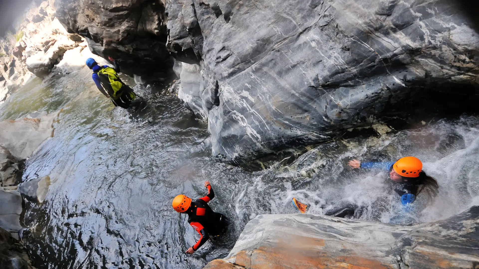 Canyon dans le torrent du Gâ au Chazelet - La Grave