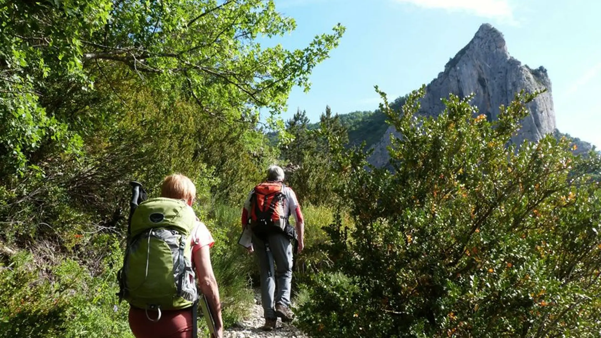 Sur les hauteurs du village d'Orpierre