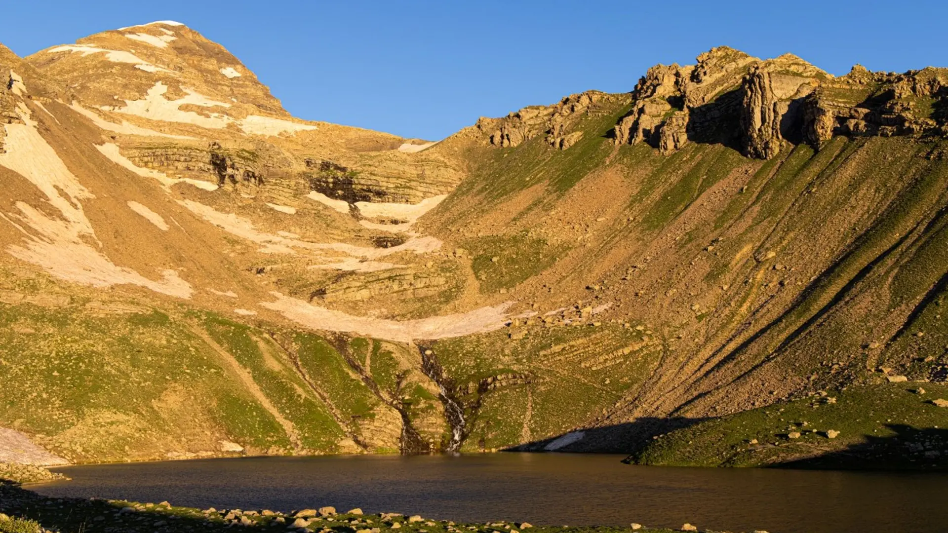Le lac Palluel au lever du soleil