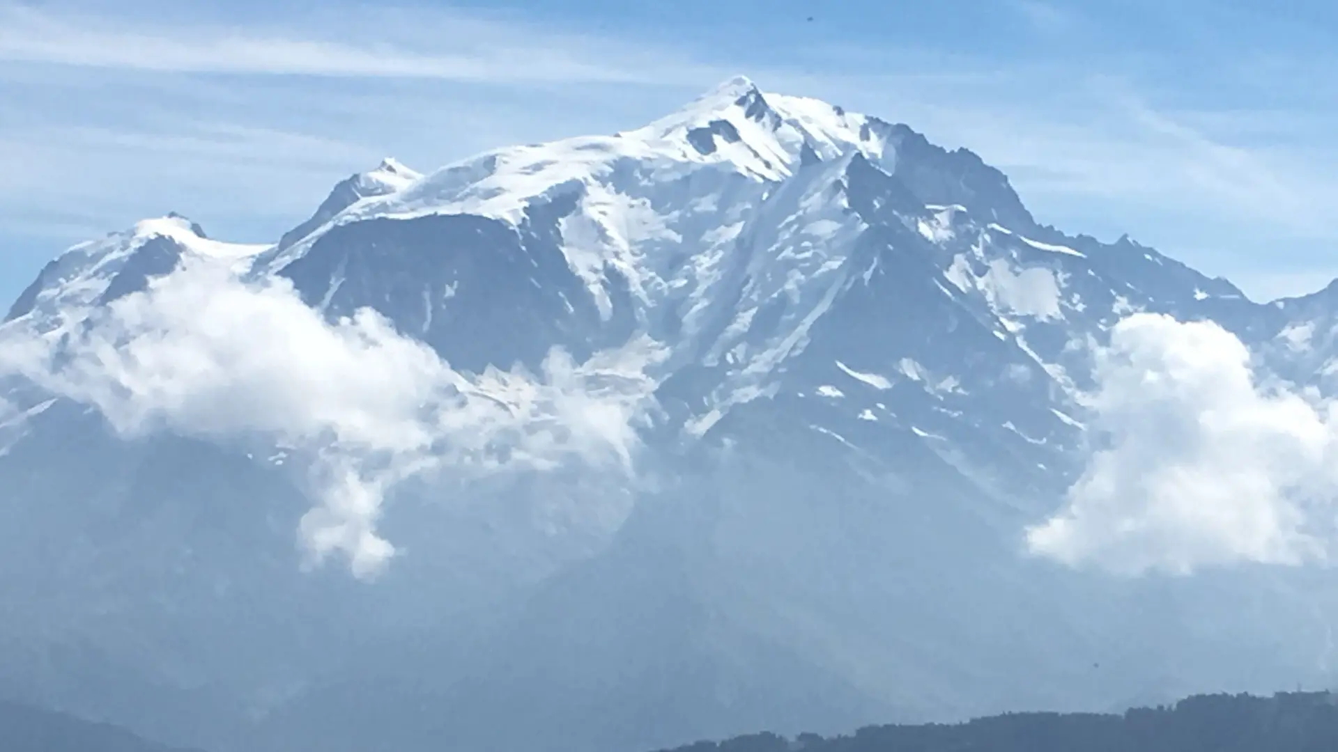 vue Mont-Blanc depuis le balcon