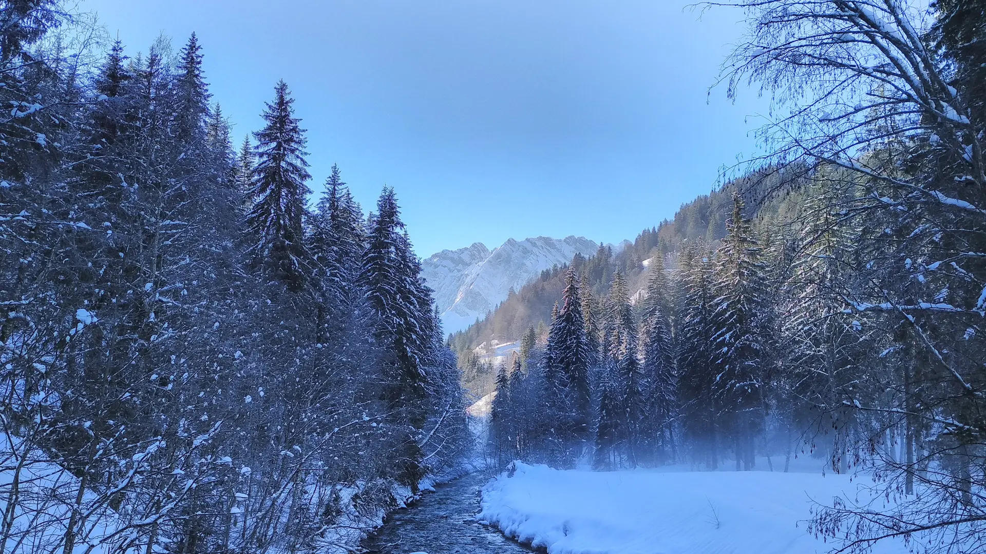 Sentier détente hiver