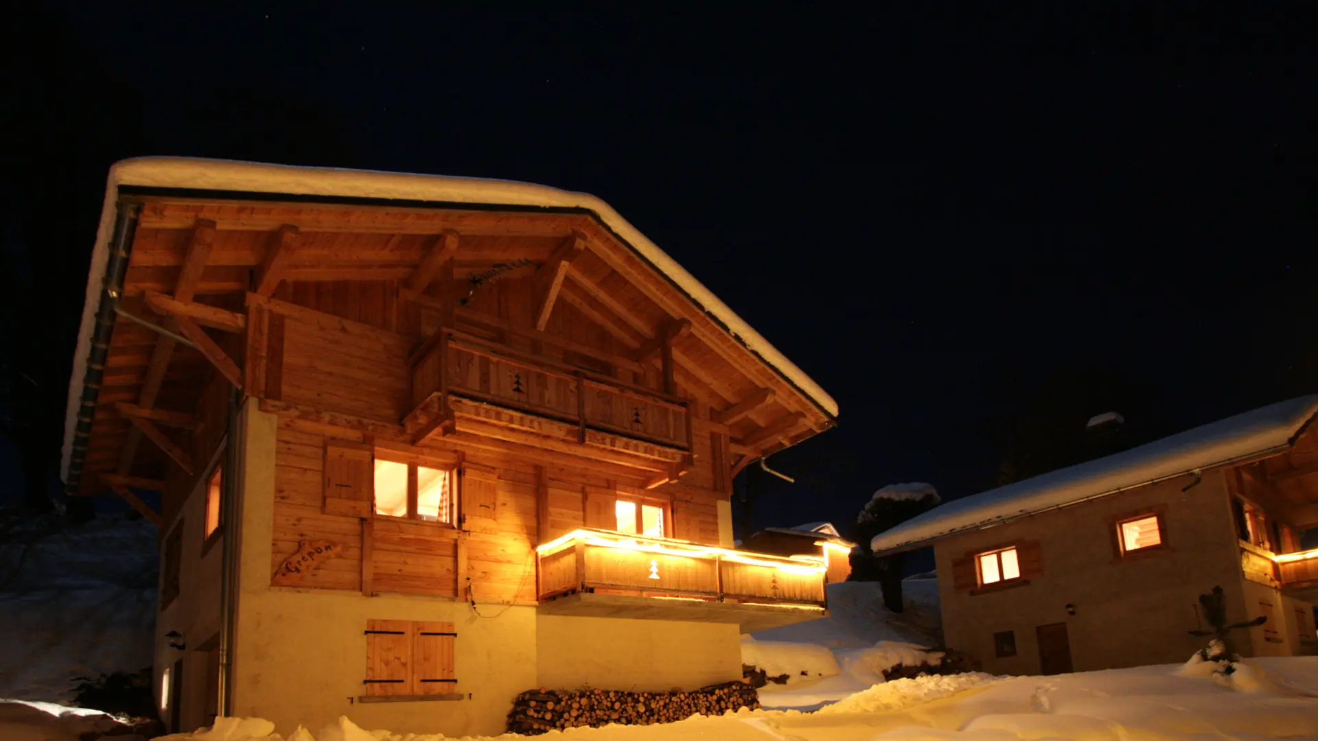 Chalet le Grépon de nuit