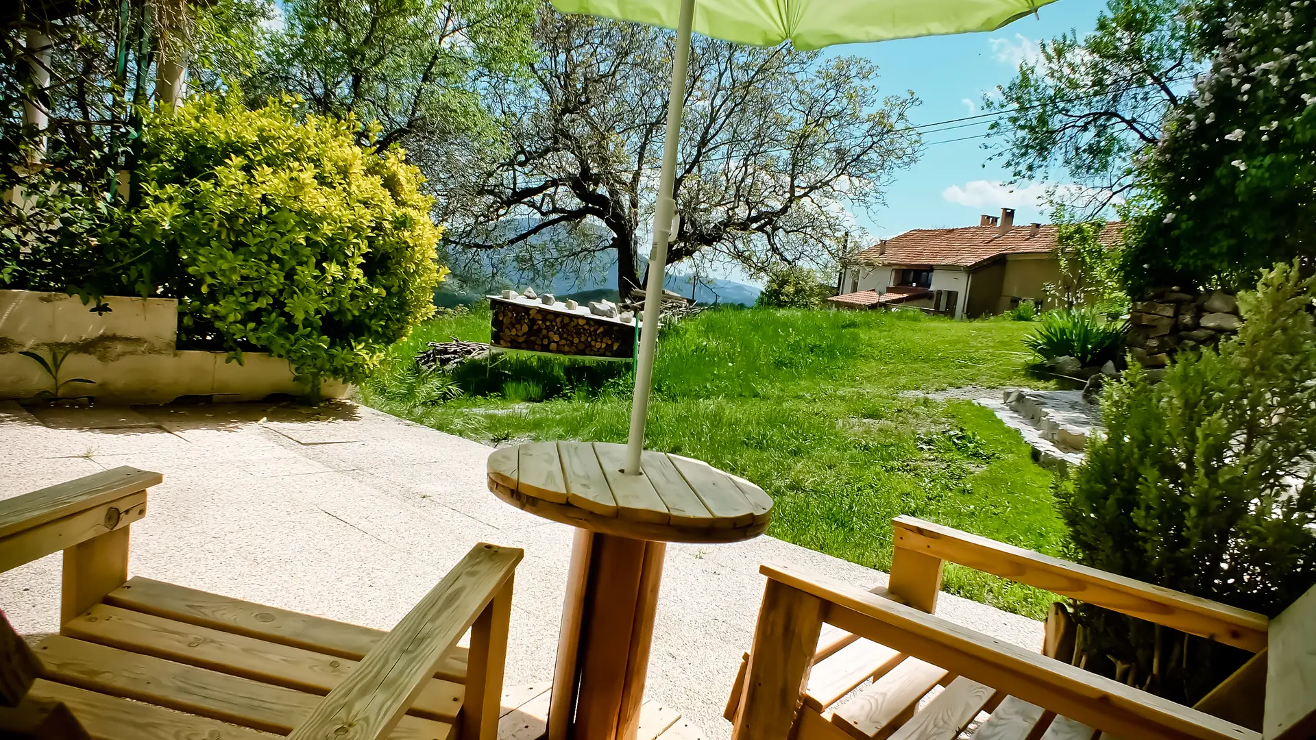 terrasse  chambre Chamatte