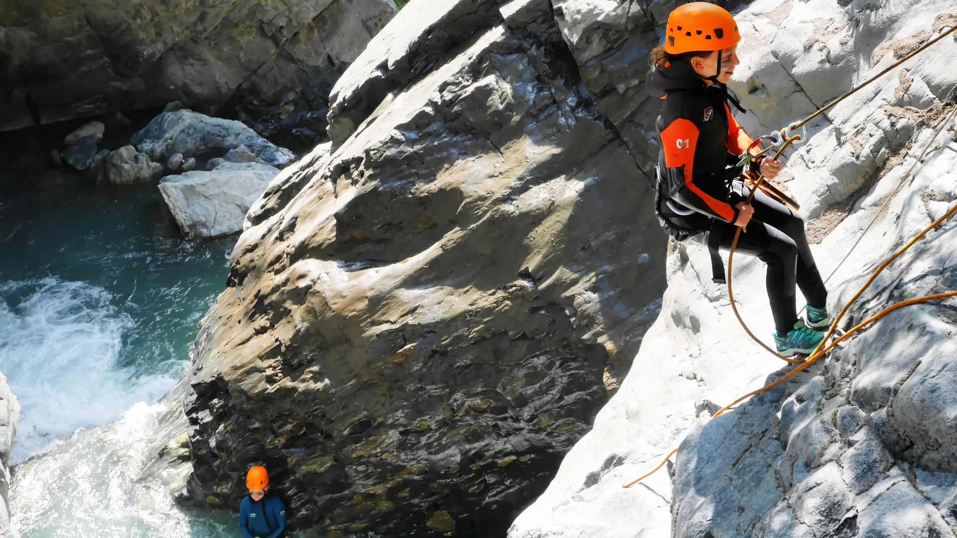 Canyon dans le torrent du Gâ au Chazelet - La Grave