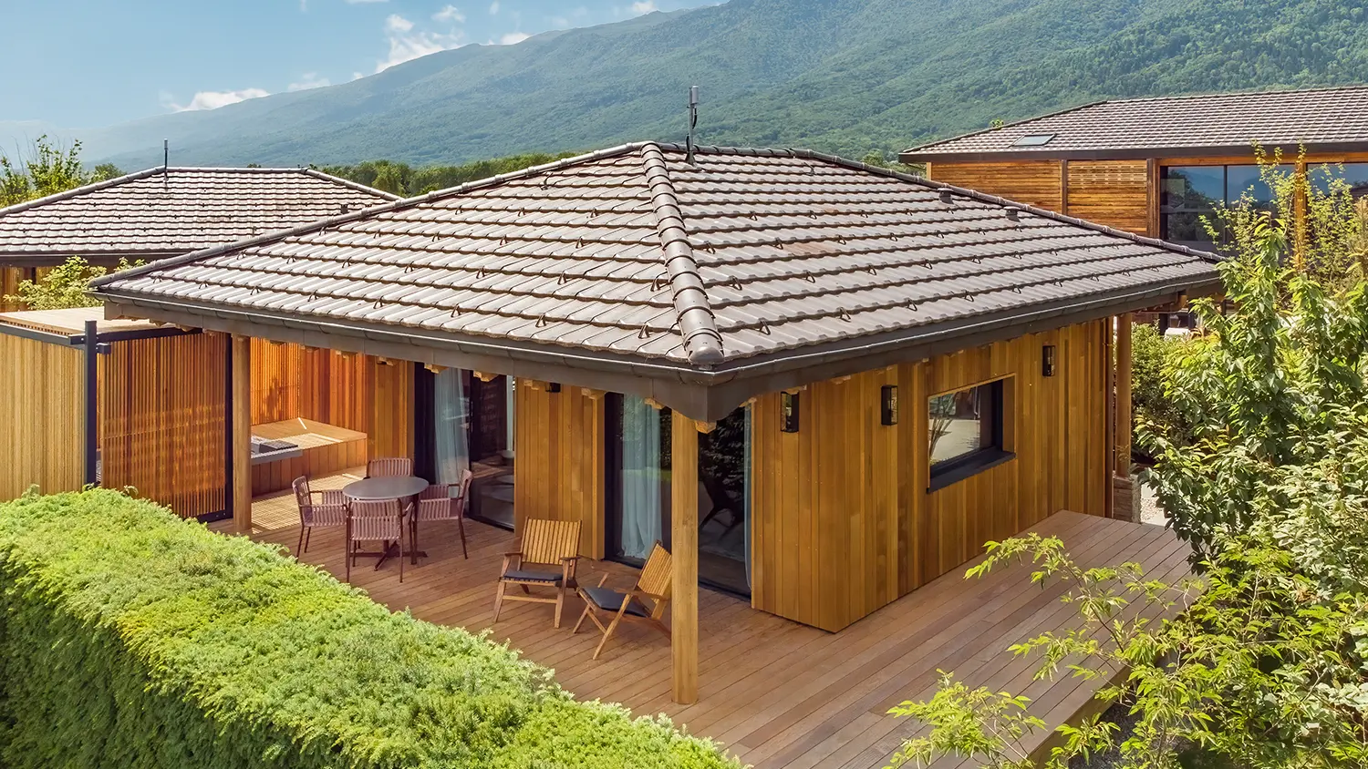 Terrasse et jacuzzi privé
