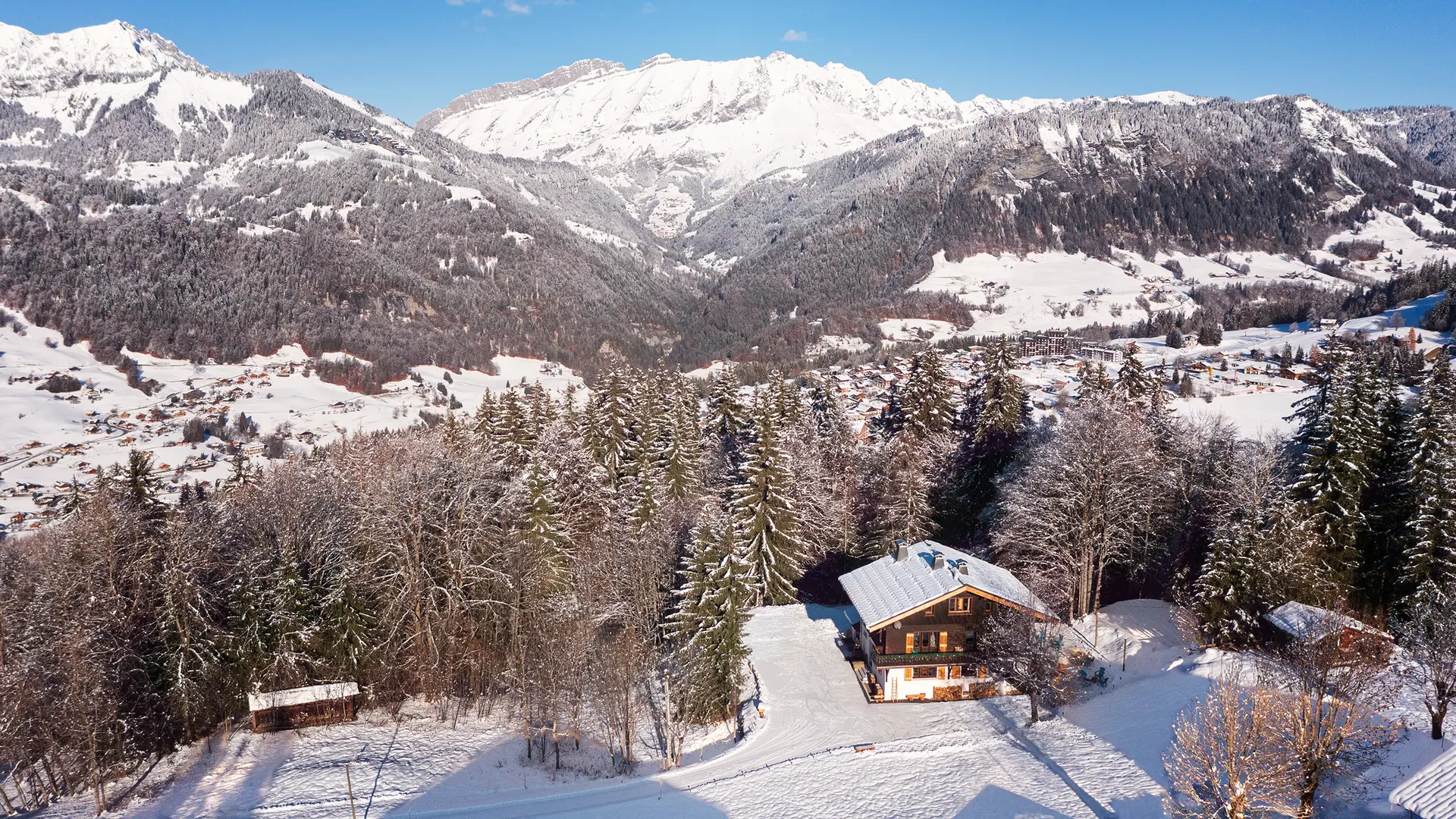Le chalet vu d'en haut