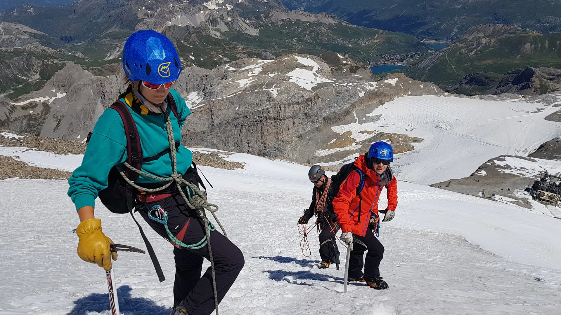 Randonnée glacière avec Guide de Haute Montagne Yves Astier à Val d'Isère