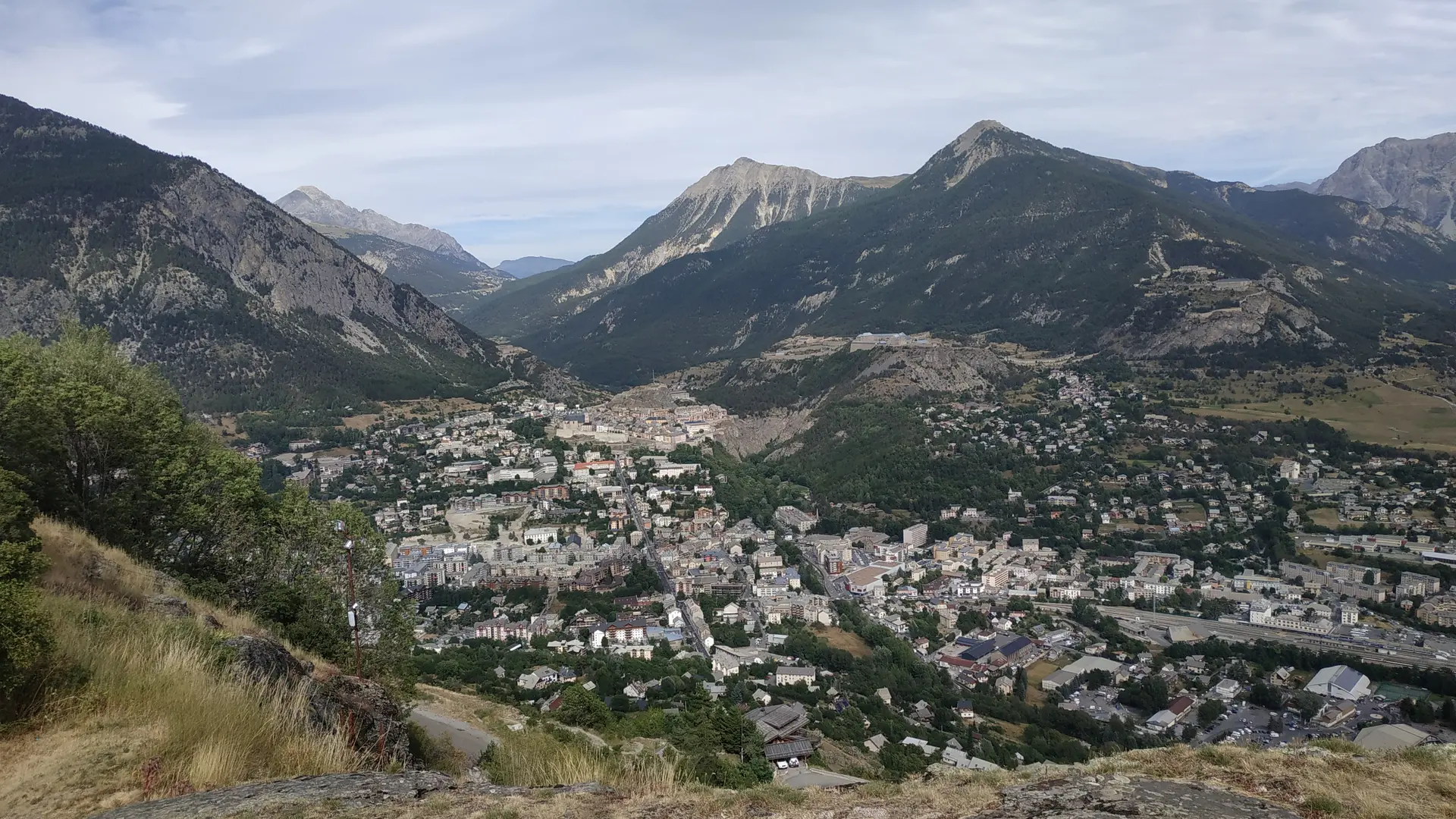 Vue depuis le promontoire rocheux