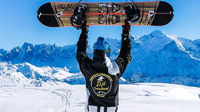 Vue sur le mont Blanc au sommet des Grandes Platières