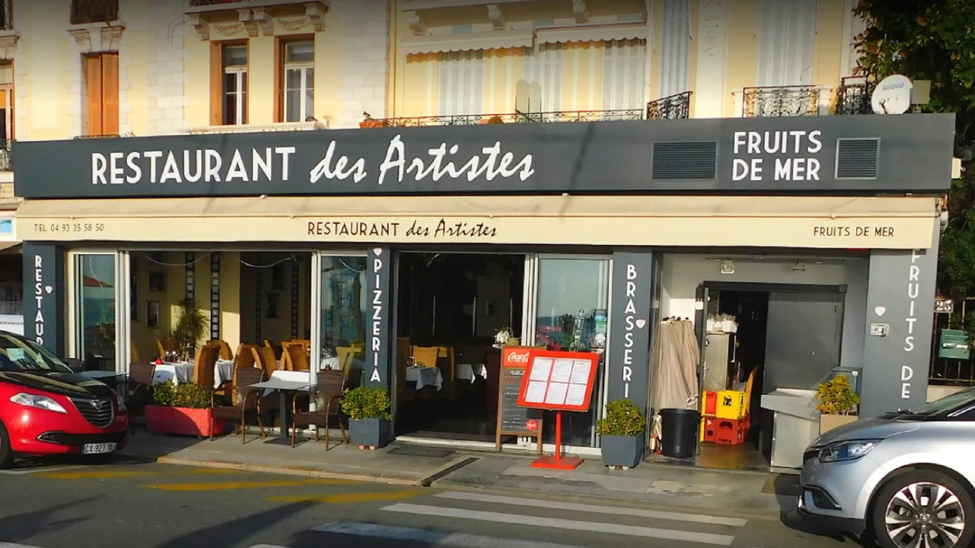 Devanture du restaurant des Artistes