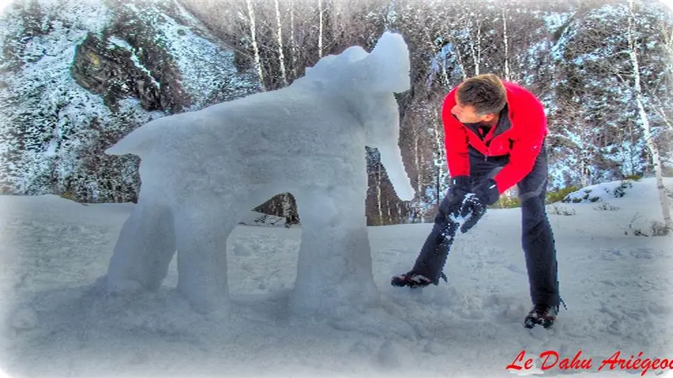 Sculpture sur neige
