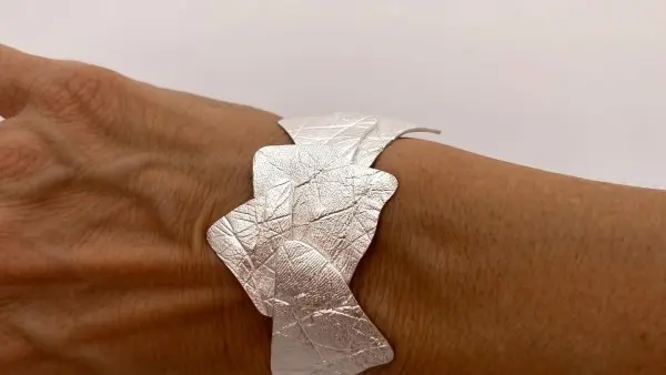 Bracelet argent porté