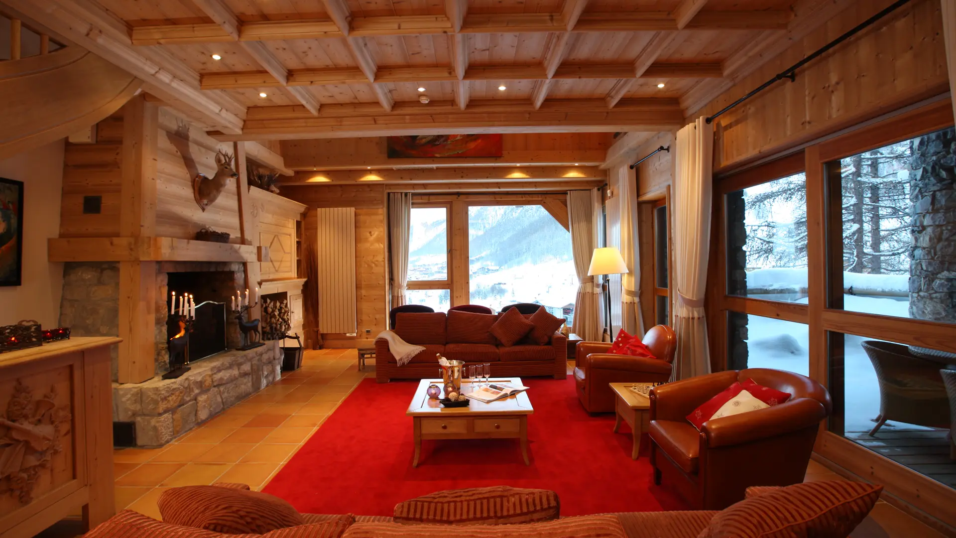 Salon de détente_Chalets_cristal_Val d'Isère