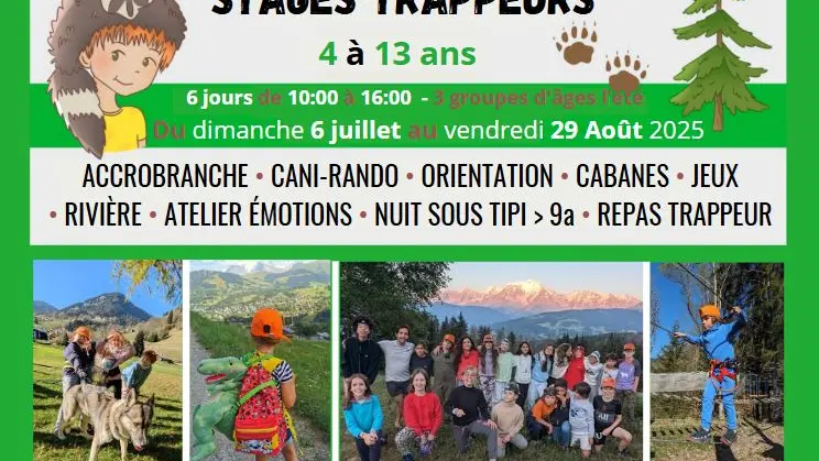 STAGES TRAPPEURS 6/8 ANS