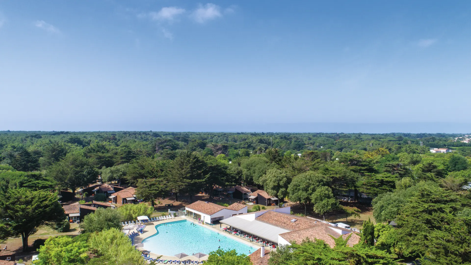 Blick auf das Slow Village Saint-Martin-de-Ré