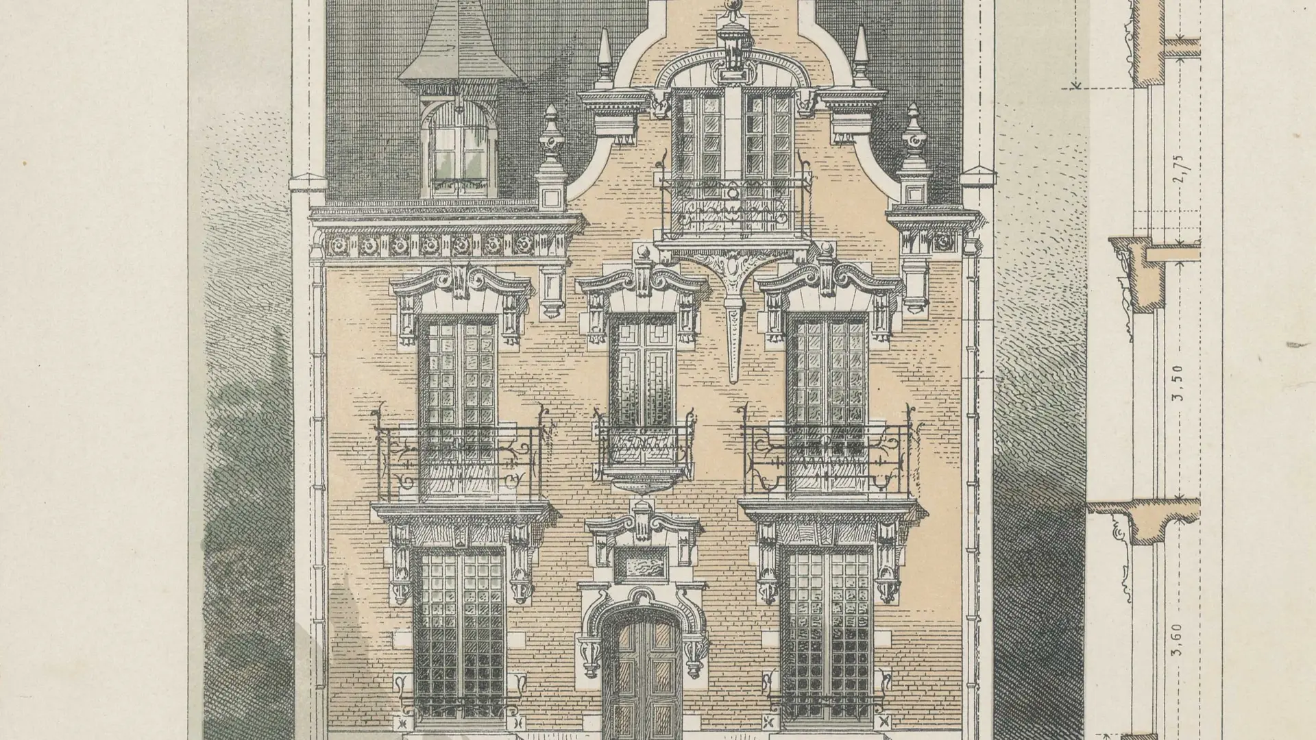Extrait de L'Architecture usuelle, vers 1903