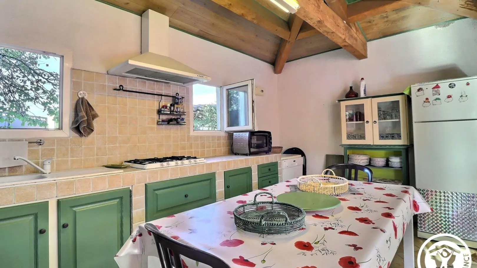 La cuisine d'été à disposition