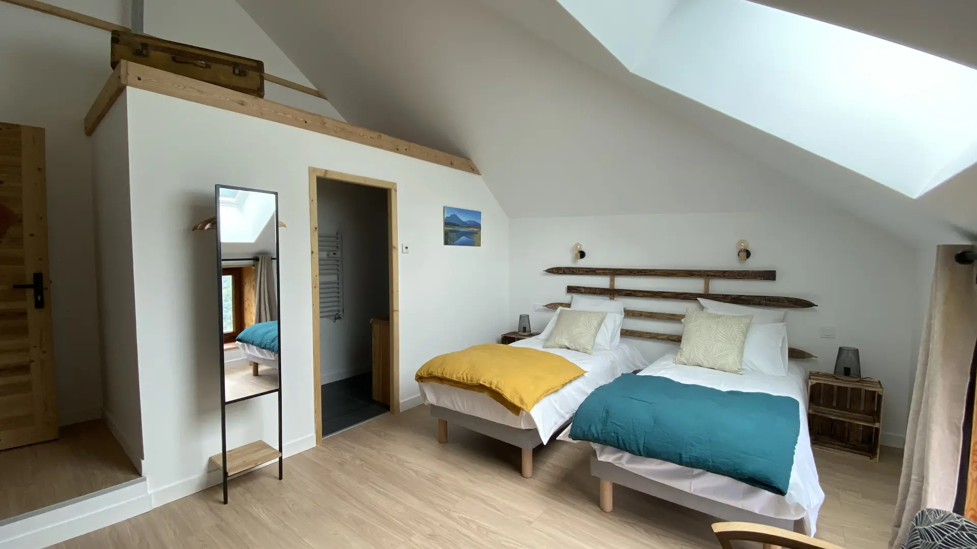 Chambre La Durance (1 grand lit ou 2 petits lits)