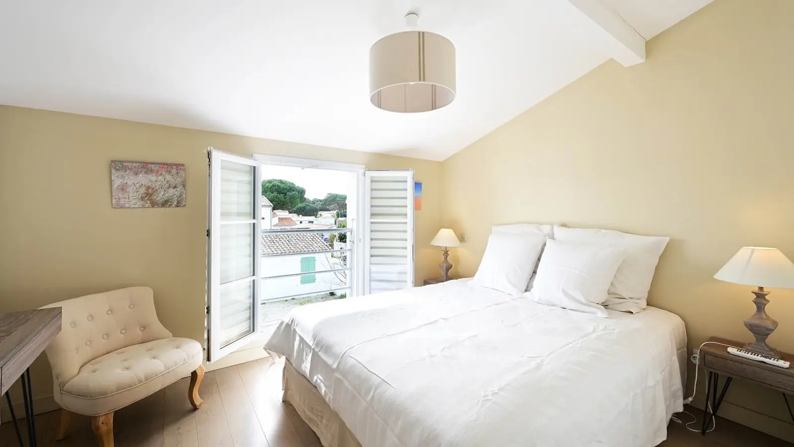 Chambre lin à l'étage