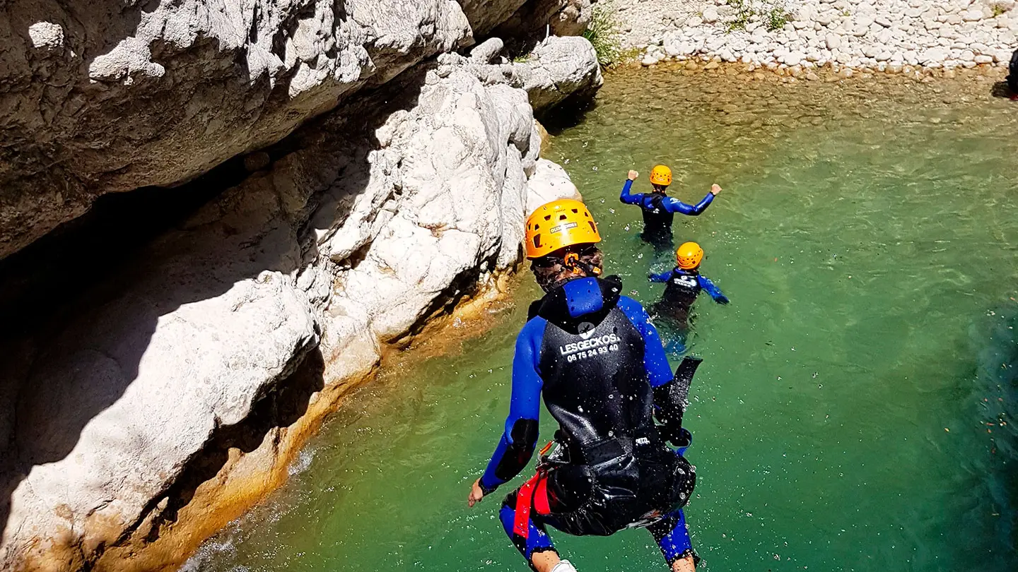Saut canyoning