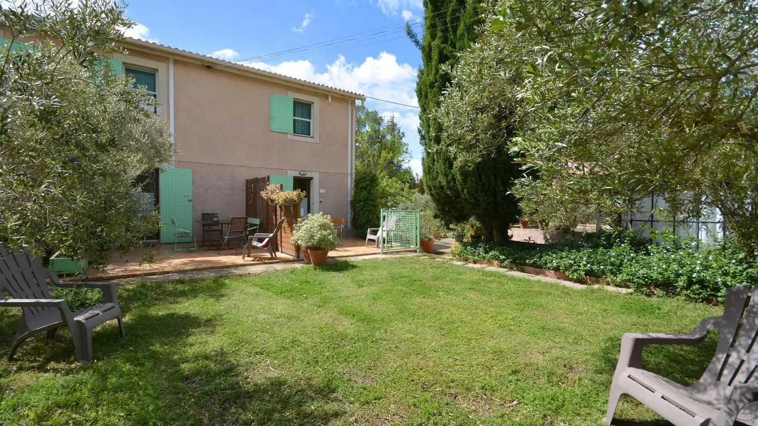 Vue du jardin commun