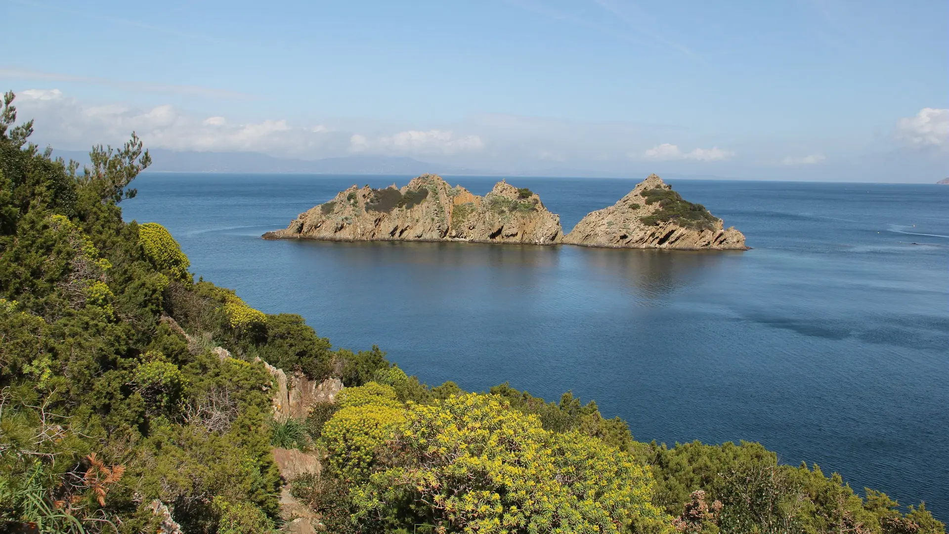 Ilot du Rascas vu du Sentier des Plantes