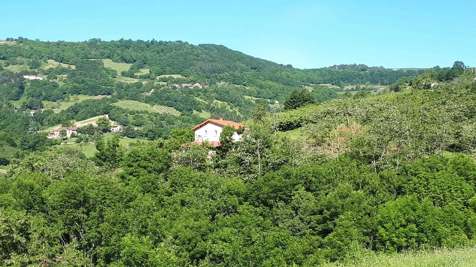 Notre gîte au milieu de la campagne