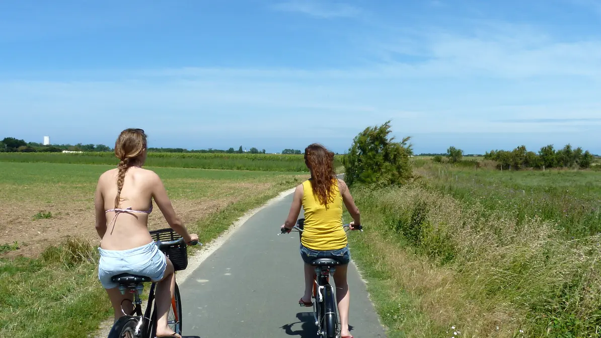 Pistes cyclables - Accès au fond du camping