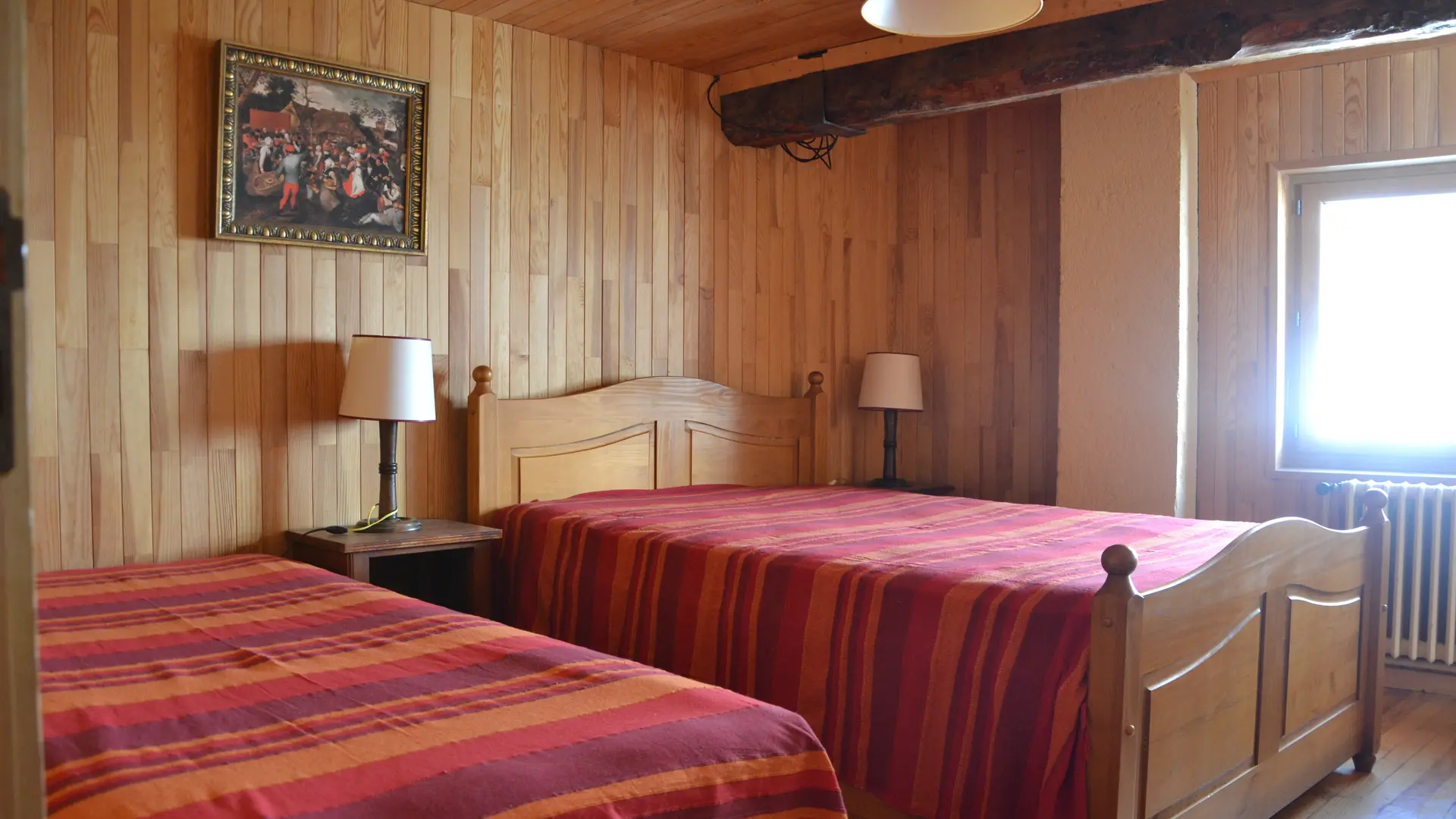 1 lit deux places, 1 lit 1 place