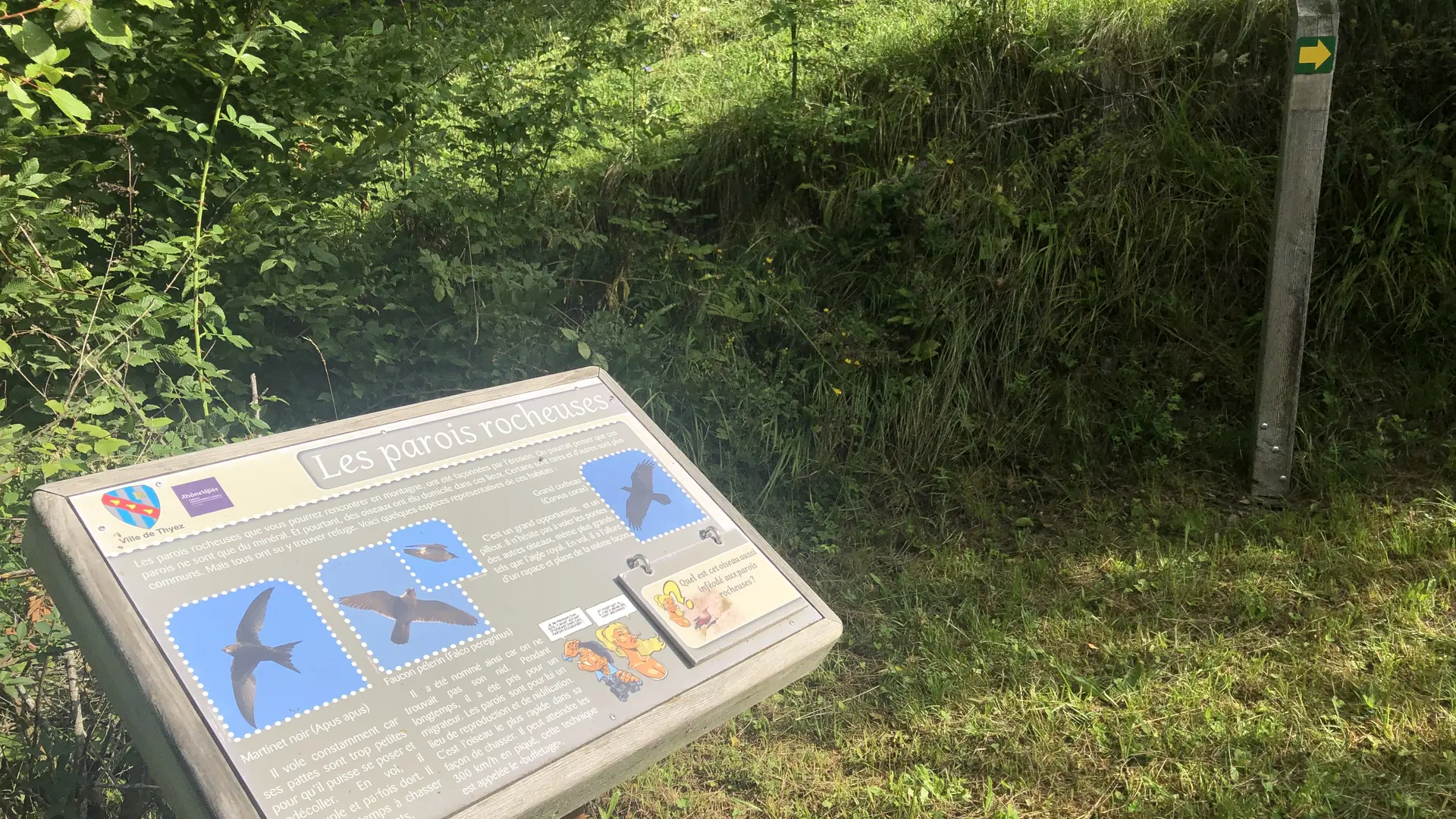Panneau d'interprétation Thyez