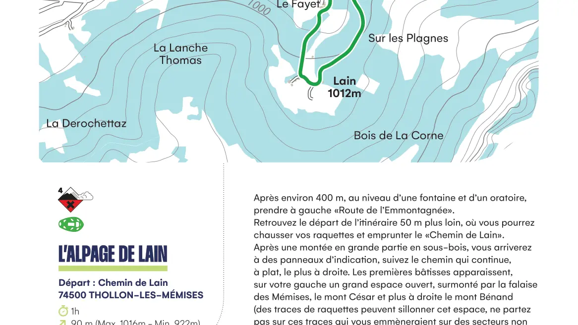 Fiche descriptive L'Alpage de Lain