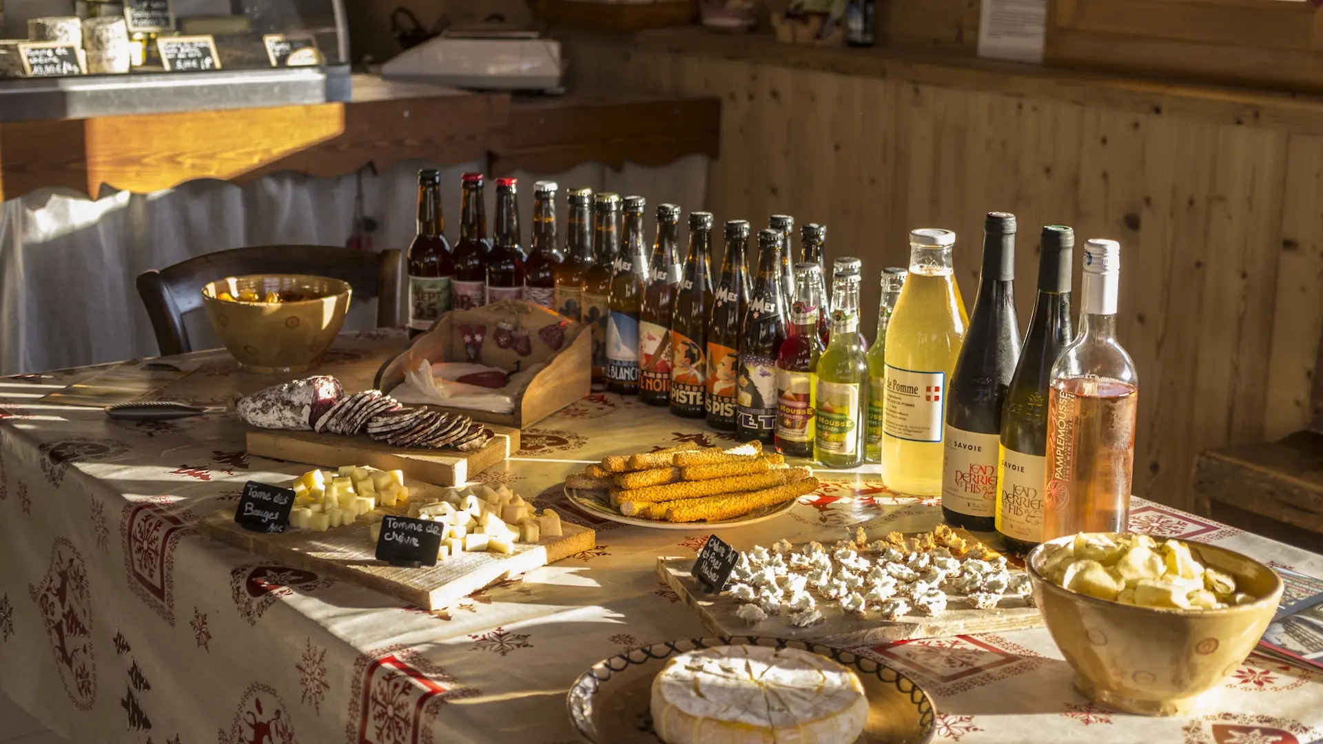 Produits du terroir à l'Eco-Bivouac d'Annecy-Semnoz
